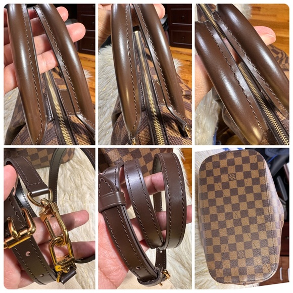 Beautiful Louis Vuitton SIENA PM Damier ebene with long strap, duster and cert. - Picture 16 of 16
